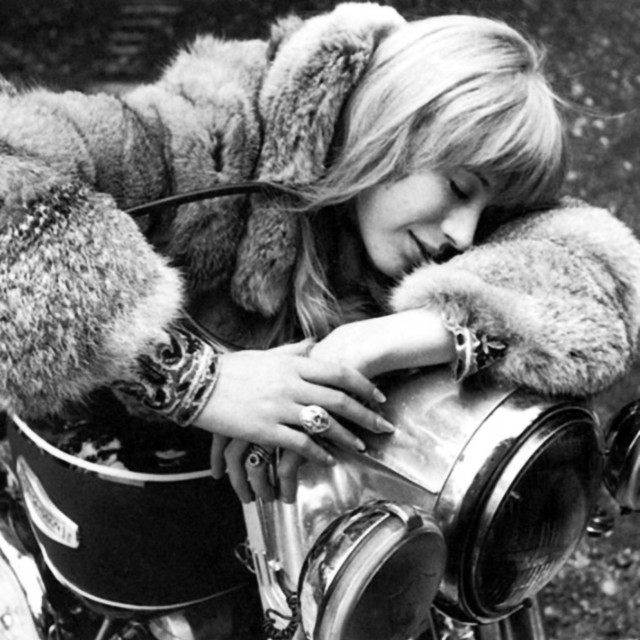 The girl on a Motorcycle
1968.
 