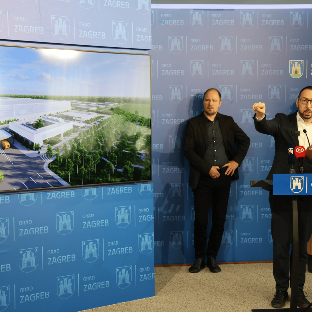 Konferencija za medije na kojoj je gradska uprava predstavila završetak idejnog projekta CGO Resnik