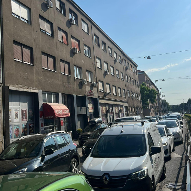 Velika gužva na Branimirovoj ulici