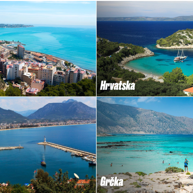 Alicante, plaža Divna na Pelješcu, Antalya, plaža Elafonissi na Kreti