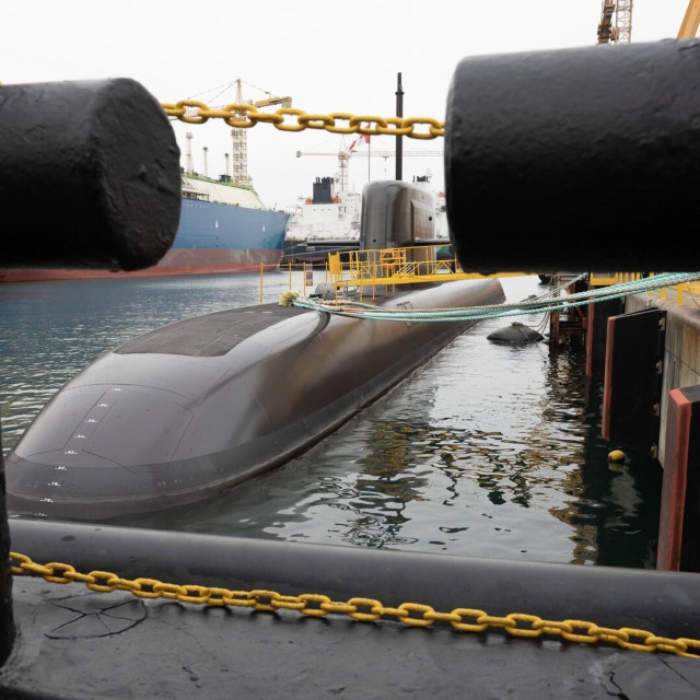 Ilustracija, južnokorejska podmornica Hanwha Ocean KSS-III
