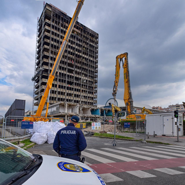 Stanje i radovi na rušenju zgrade Vjesnika
