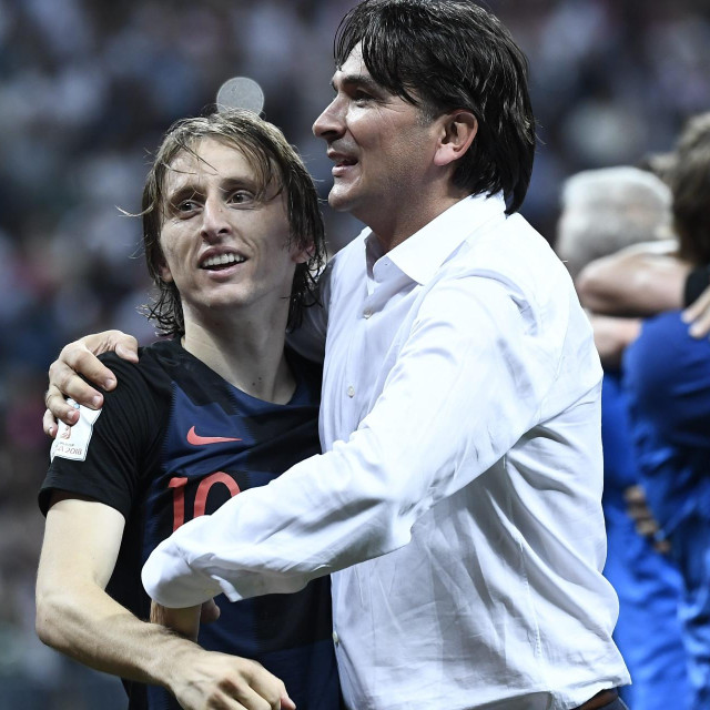 Zlatko Dalić i Luka Modrić u Rusiji 2018. godine