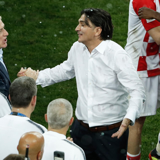 Zlatko Dalić i Didier Deschamps u Rusiji 2018. godine