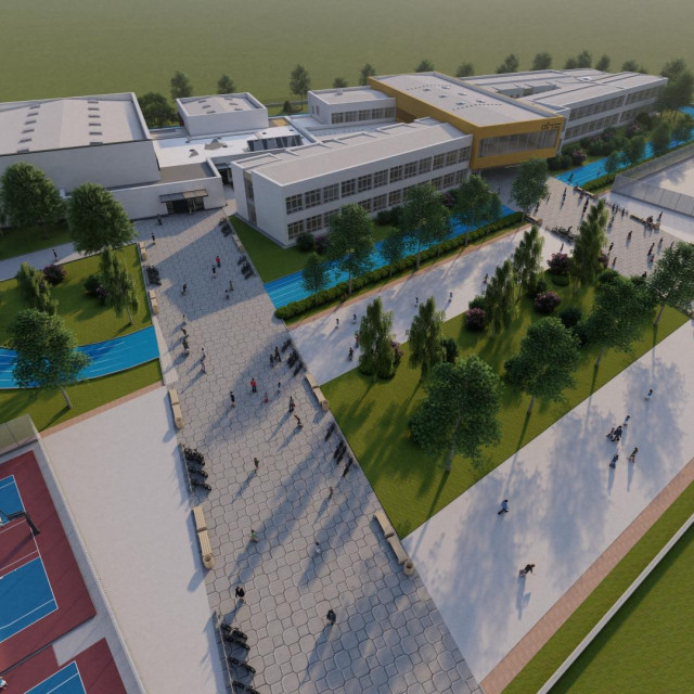 Područna škola Strmec, dogradnja škole i izgradnja nove dvorane