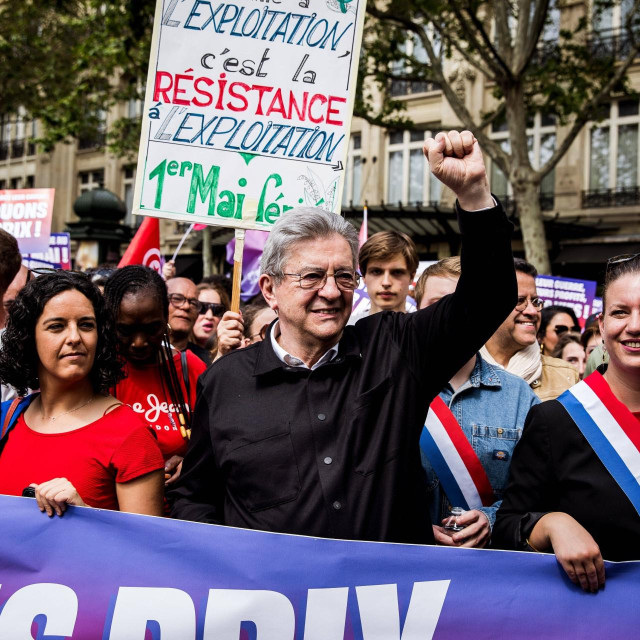 Jean-Luc Melenchon u Parizu na 1.maj., međunarodni praznik rada