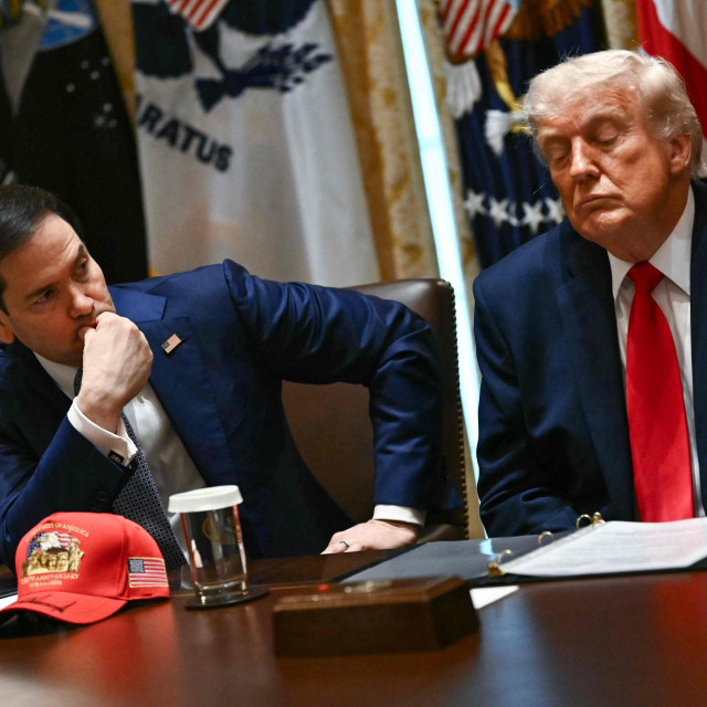 Američki državni tajnik Marco Rubio i Donald Trump