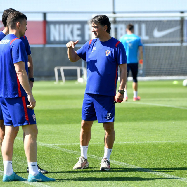 Zlatko Dalić na treningu hrvatske reprezentacije