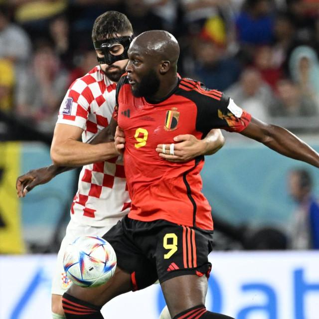 Joško Gvardiol i Romelu Lukaku 2022. u Kataru