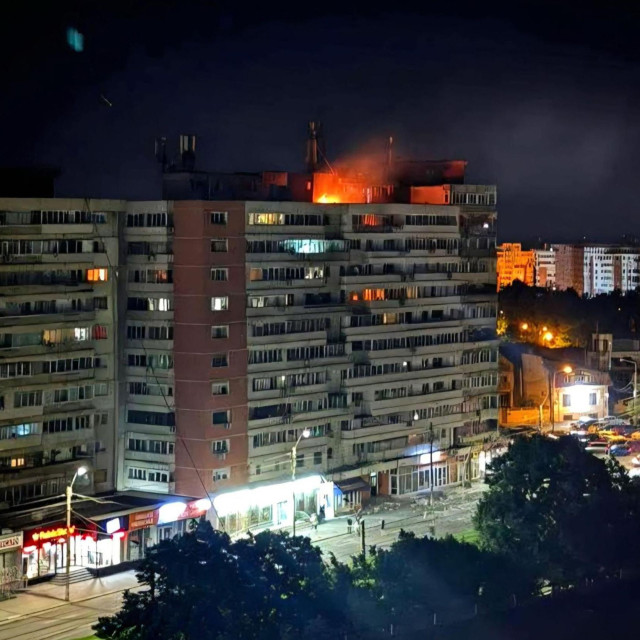 Stambena zgrada pogođena dronom