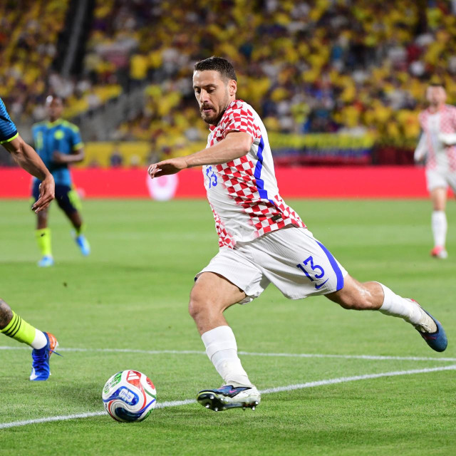 Nikola Vlašić tijekom prijateljske utakmice s Kolumbijom odigranom u Orlandu