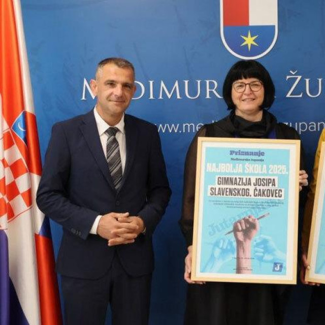 Župan Matija Posavec i gradonačelnica Ljerka Cividini uručili plakete Jutarnjeg lista ravnateljicama najboljih škola u Međimurju