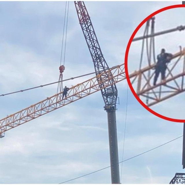 Radovi na velikim visinama u Zagrbeu