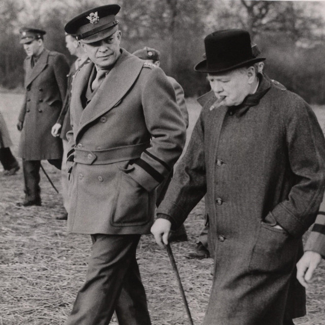 Dwight Eisenhower i Winston Churchill