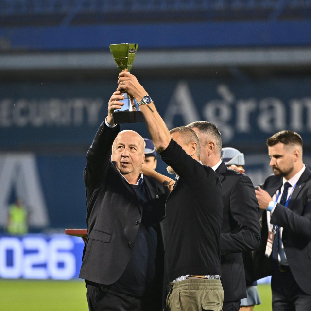 Velimir Zajec i Zvonimir Boban proslavljaju naslov prvaka Hrvatske