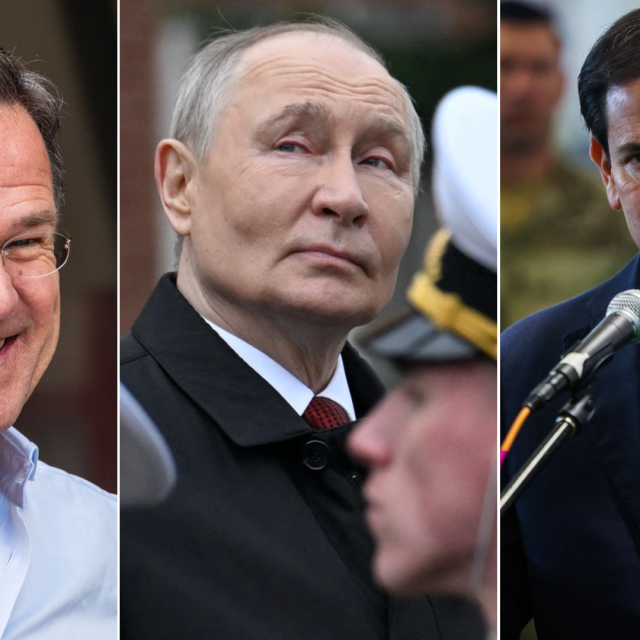 Mark Rutte, Vladimir Putin, Marco Rubio