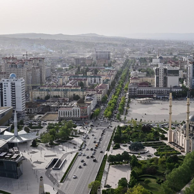 Panorama Groznog, glavnog grada Čečenije