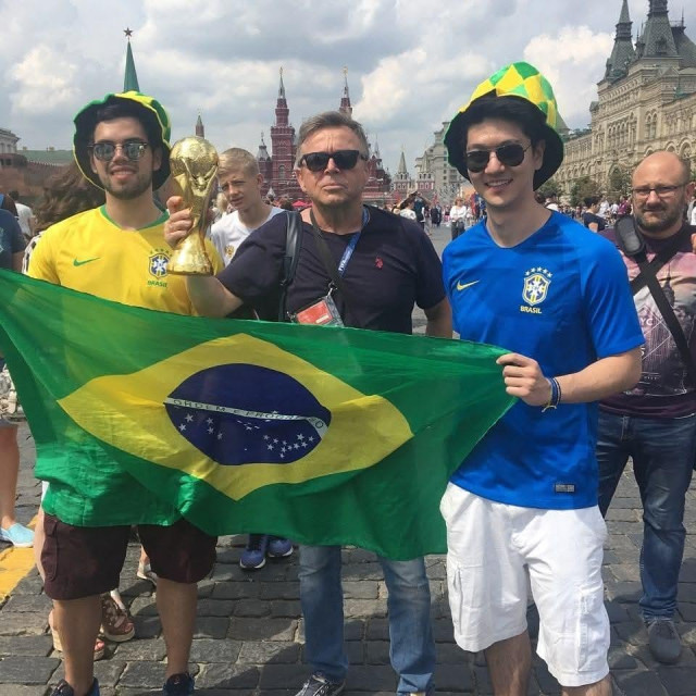Sa navijačima Brazila