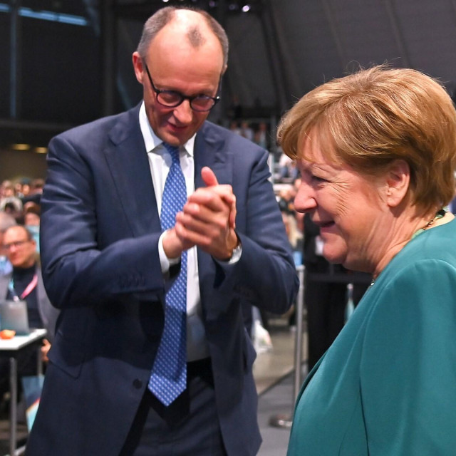 Friedrich Merz i Angela Merkel
