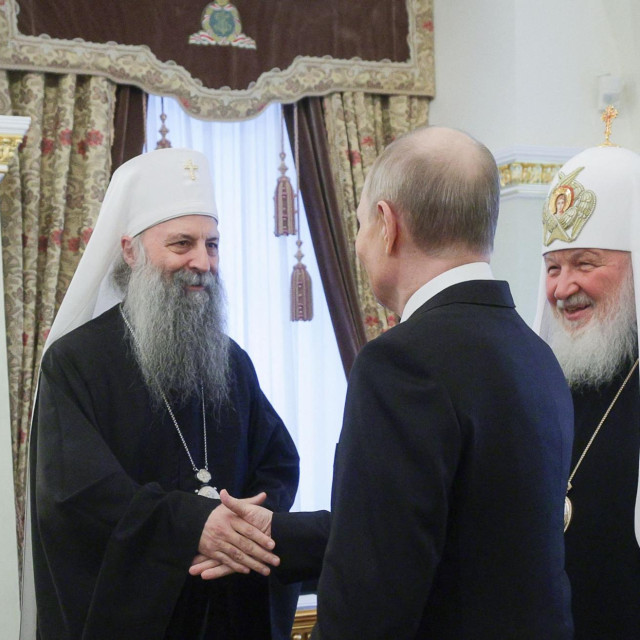 Porfirije na druženju s Vladimirom Putinom