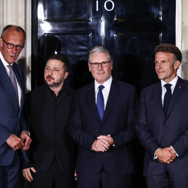 Friedrich merz, Volodimir Zelenski, Keir Starmer i Emmanuel Macron