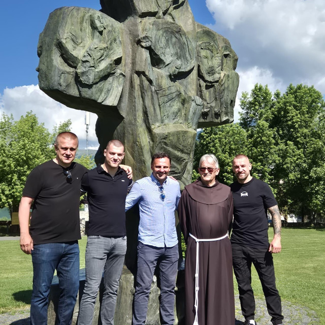 Marinko Beljo, Tomislav Sičaja, Mario Kovačević, fra Branko Malekinušić i Ivan Sičaja