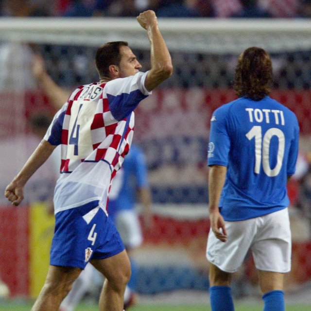 Stjepan Tomas se na Mundijalu 2002. borio s Francescom Tottijem i na kraju je slavio pobjedu s Hrvatskom