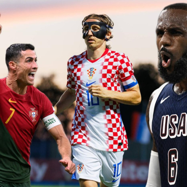 Cristiano Ronaldo, Luka Modrić, LeBron James