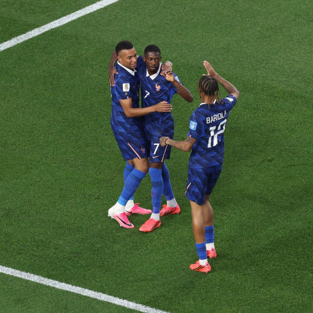 Kylian Mbappe, Bradley Barcola i Ousmane Dembele
