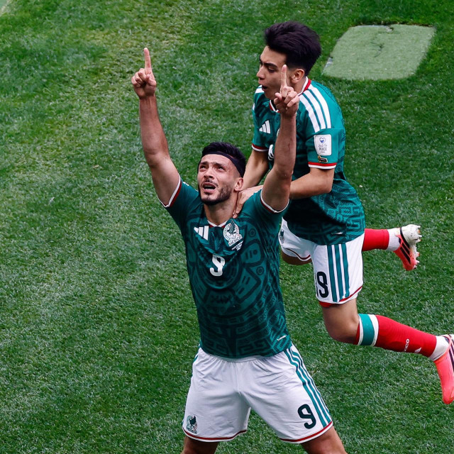 Raul Jimenez u proslavi pogotka