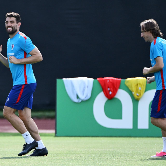 Mateo Kovačić i Luka Modrić na treningu u SAD-u