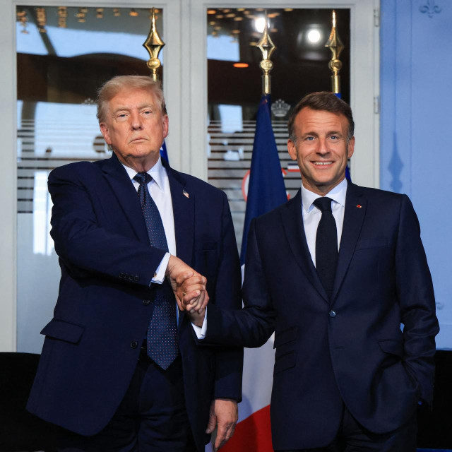 Donald Trump i Emmanuel Macron