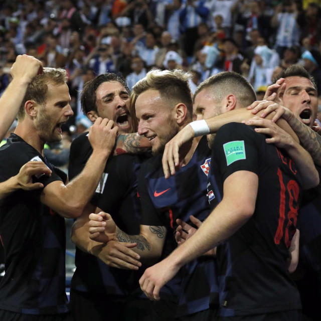 Vatreni slave gol u Rusiji 2018. godine