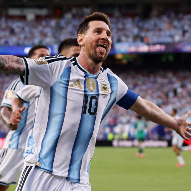 Lionel Messi u proslavi pogotka