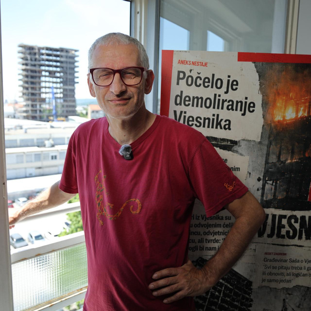 Vanja Radovanović bio je u obilasku nebodera Vjesnik prije požara