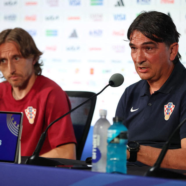 Luka Modrić i Zlatko Dalić na jučerašnjoj press konferenciji