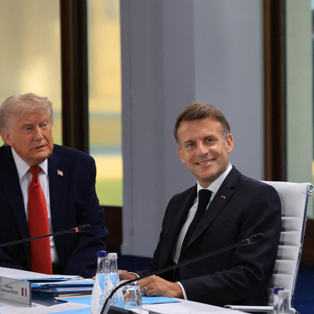 Donald Trump i Emmanuel Macron