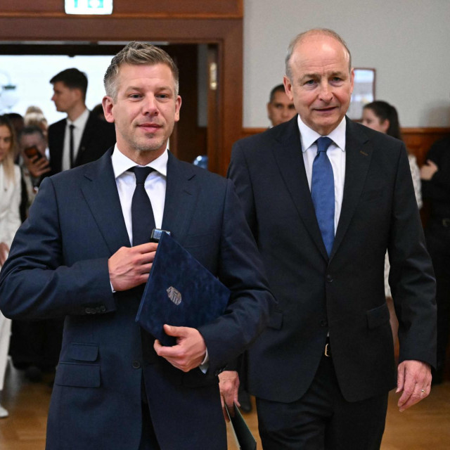 Peter Magyar i irski premijer Micheal Martin