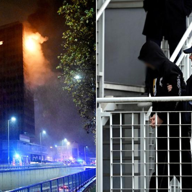Požar u Vjesniku; privođenje osumnjičenog za podmetanje požara