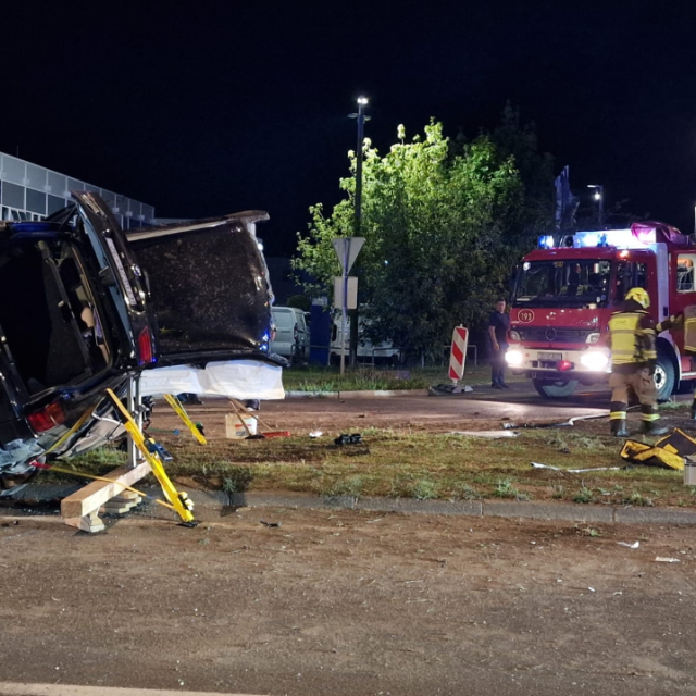 Prizor nesreće na Ljubljanskoj aveniji