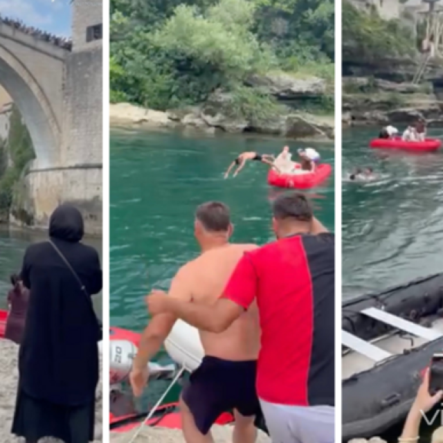 Nakon skoka s mosta nastali su trenuci panike, ali je koordinirana akcija spašavanja koja je uslijedila svega nekoliko sekundi nakon što je muškarac nestao pod vodom