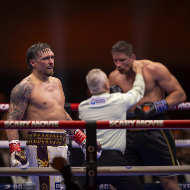 Oleksandr Usik, Mark Lyson i Rico Verhoeven