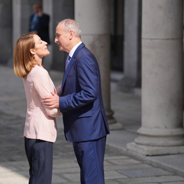 Roberta Metsola i irski premijer Micheal Martin
