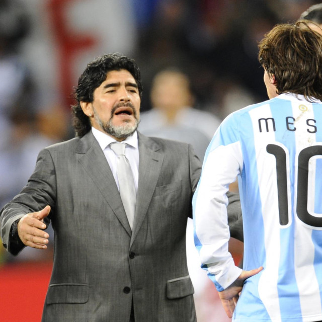 Diego Maradona i Lionel Messi 