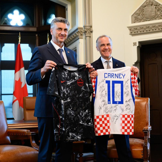 Premijer se ranije u ponedjeljak sastao s kanadskim kolegom Markom Carneyjem