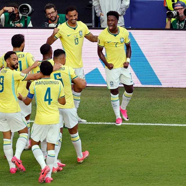 Brazilci u proslavi pogotka