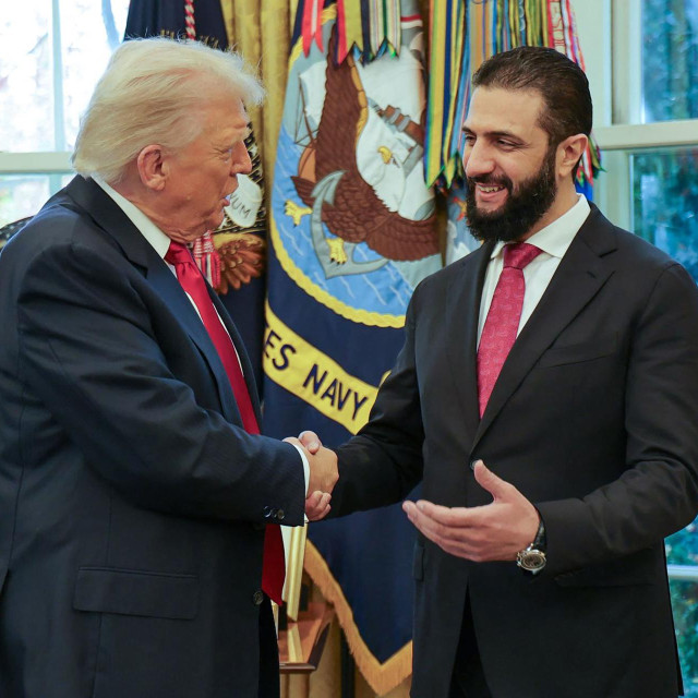 Donald Trump i sirijski predsjednik Ahmed al-Šara