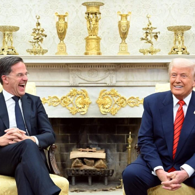 Mark Rutte i Donald Trump