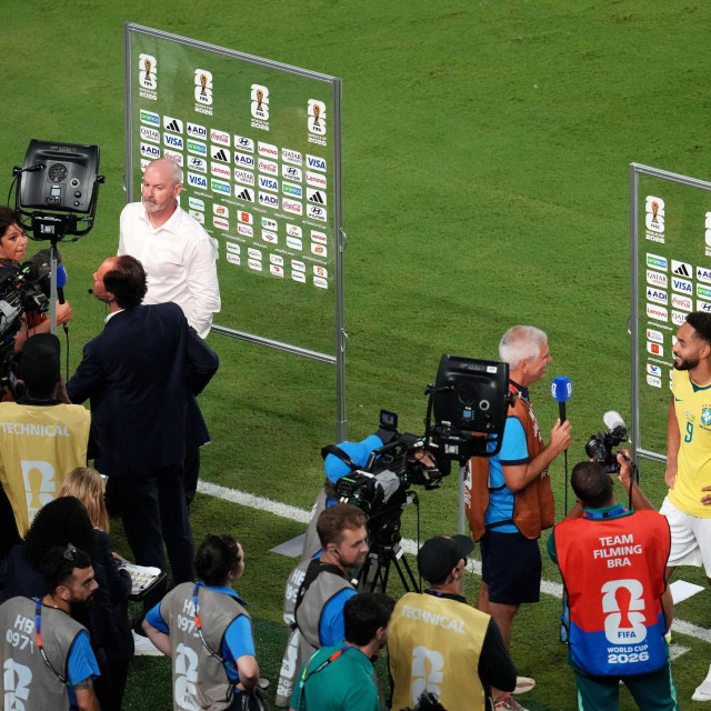 Škotski izbornik Steve Clarke i Brazilac Matheus Cunha pred medijima