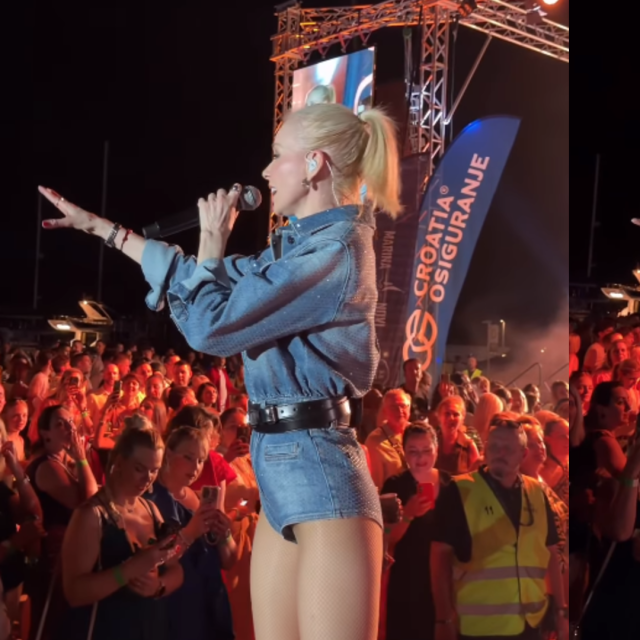 Jelena Rozga na nastupu u Novom Vinodolskom
